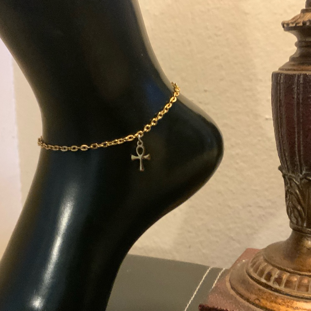 Sizzling Summer Bomb | ANKH Ankle Bracelet Gold Stainless Steel. #Tarnis…